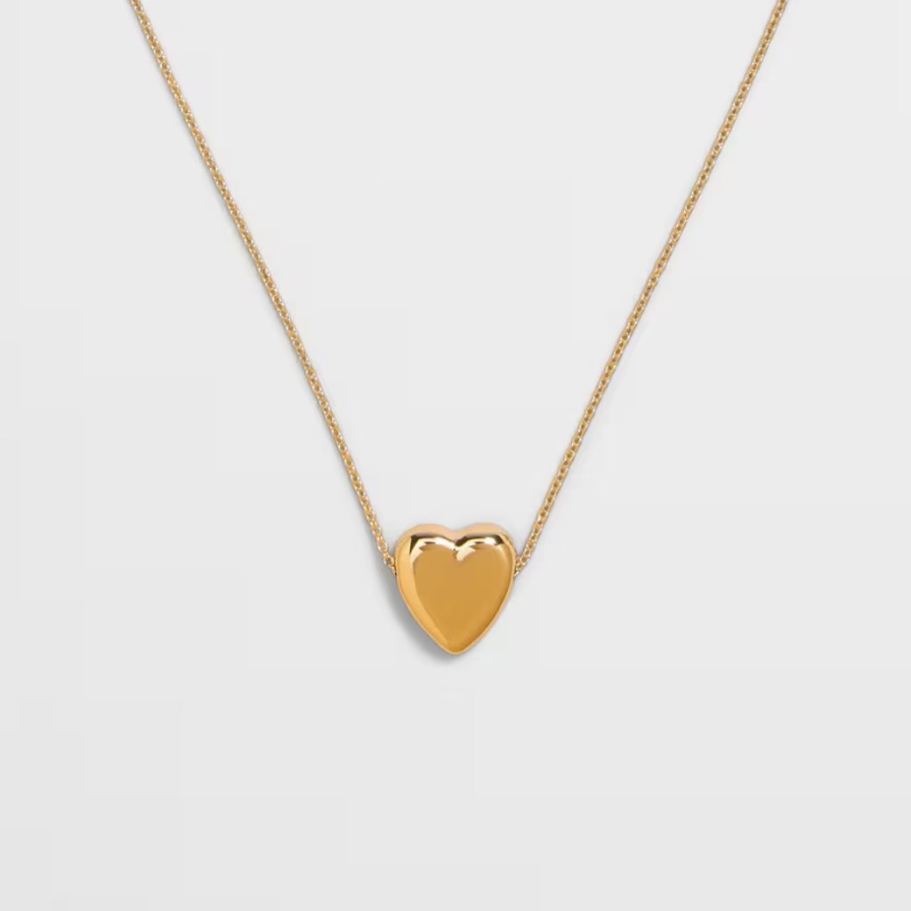 Banana Republic Gold Delicate Chain Heart Pendant Necklace/Nwt